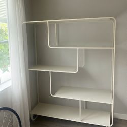🪴 Urban Outfitters Alana Large Bookshelf — White Metal — $300 (Mission District, SF)