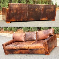 Restoration Hardware Leather Couch