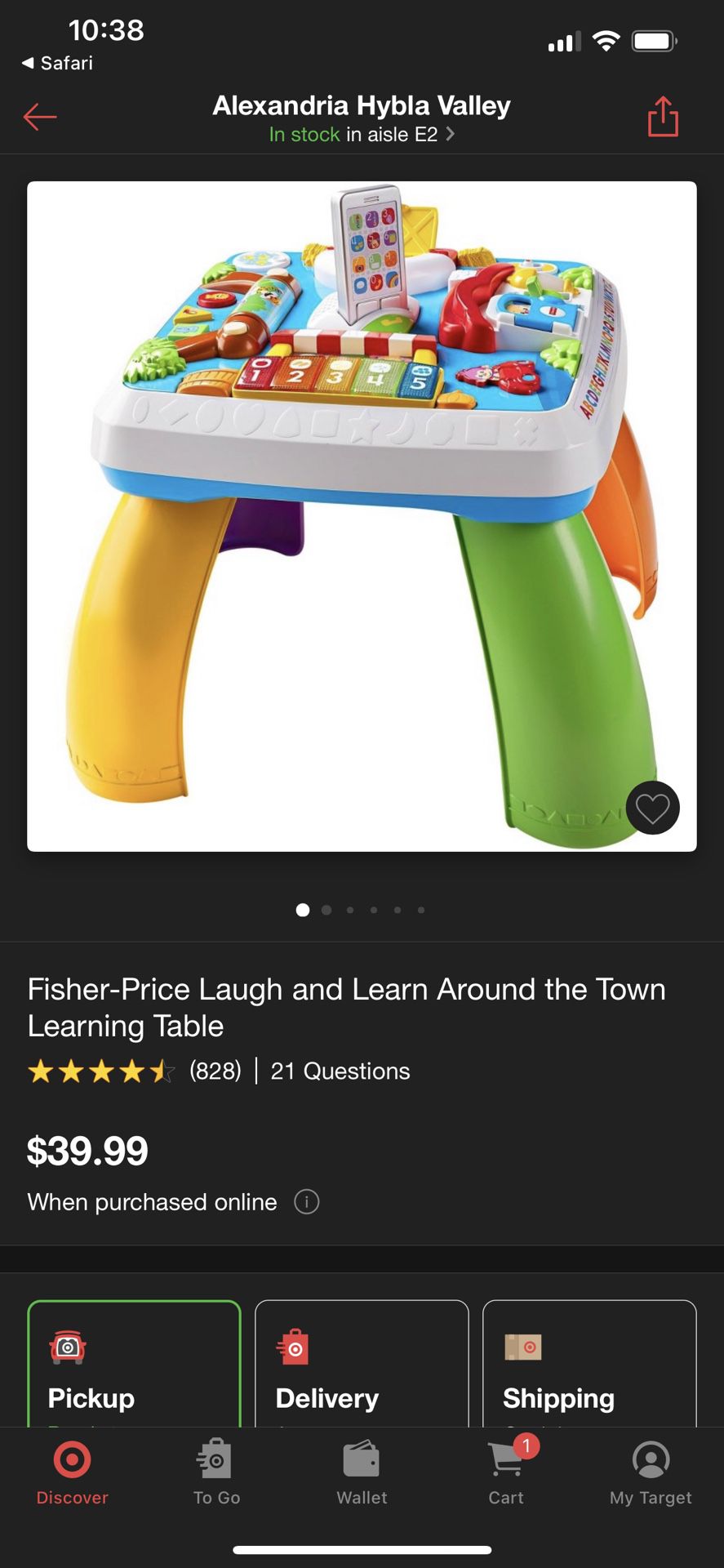 Fisher Price Table For Kids 