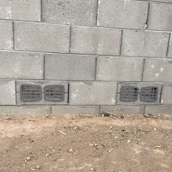 Plastic Cinder Block Hole Screen For Queen Creek Wall Fence - Helps Keep Snakes And Animals Out
