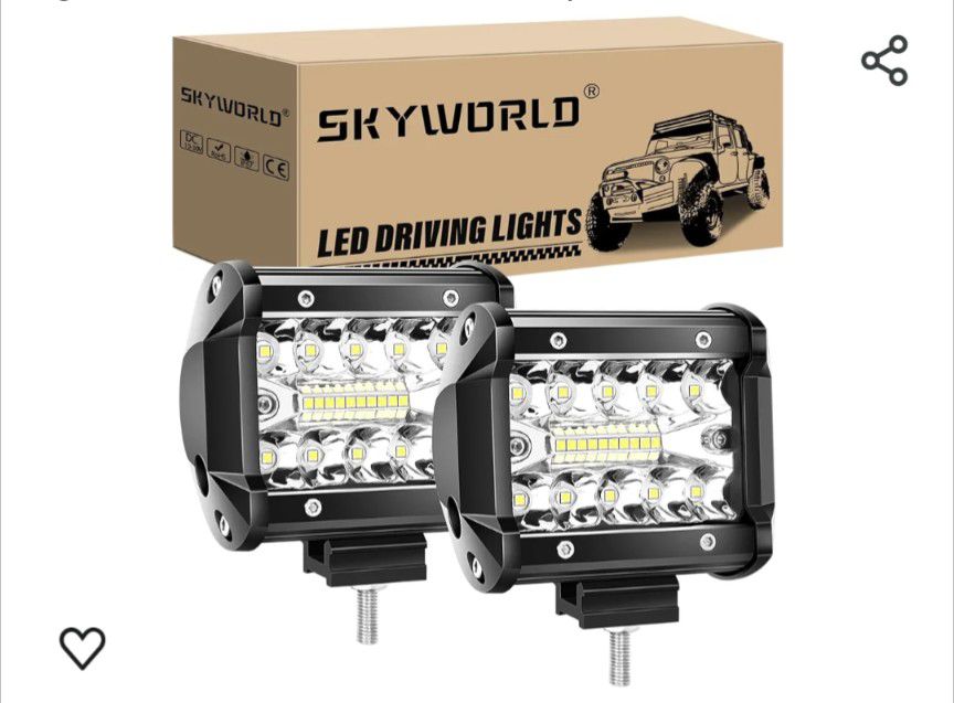 New Skyworld 10 pc 4" 60W Waterproof LED Spot Lights Lamps Car Truck