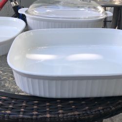  Corning Ware  Baking Dishes 