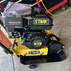 New stark gas plate compactor, 7hp 14”x19” plate. Try before you buy. Pick up only. 
