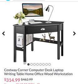 BLACK CORNER DESK