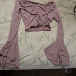 Cardigan Cottagecore Taro Top Set