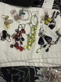 Earring each one has its price runs between $5-$8