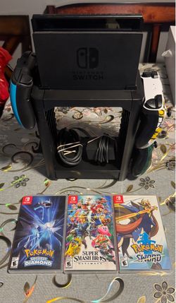 Nintendo switch console controllers, and games