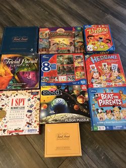 COMPLETE BOARD GAME (ONLY trivial pursuit and PUZZLES $3 each