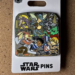 Disney Parks Star Wars Return of Jedi C-3PO R2-D2 Ewoks Supporting Cast Pin NEW!