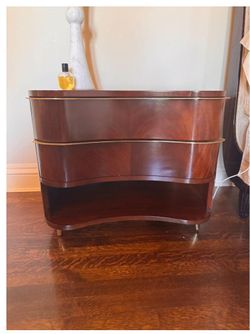Cygal Curved Wood Side Tables (Pair)
