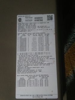 Heating and Cooling (4 tons) inside machine