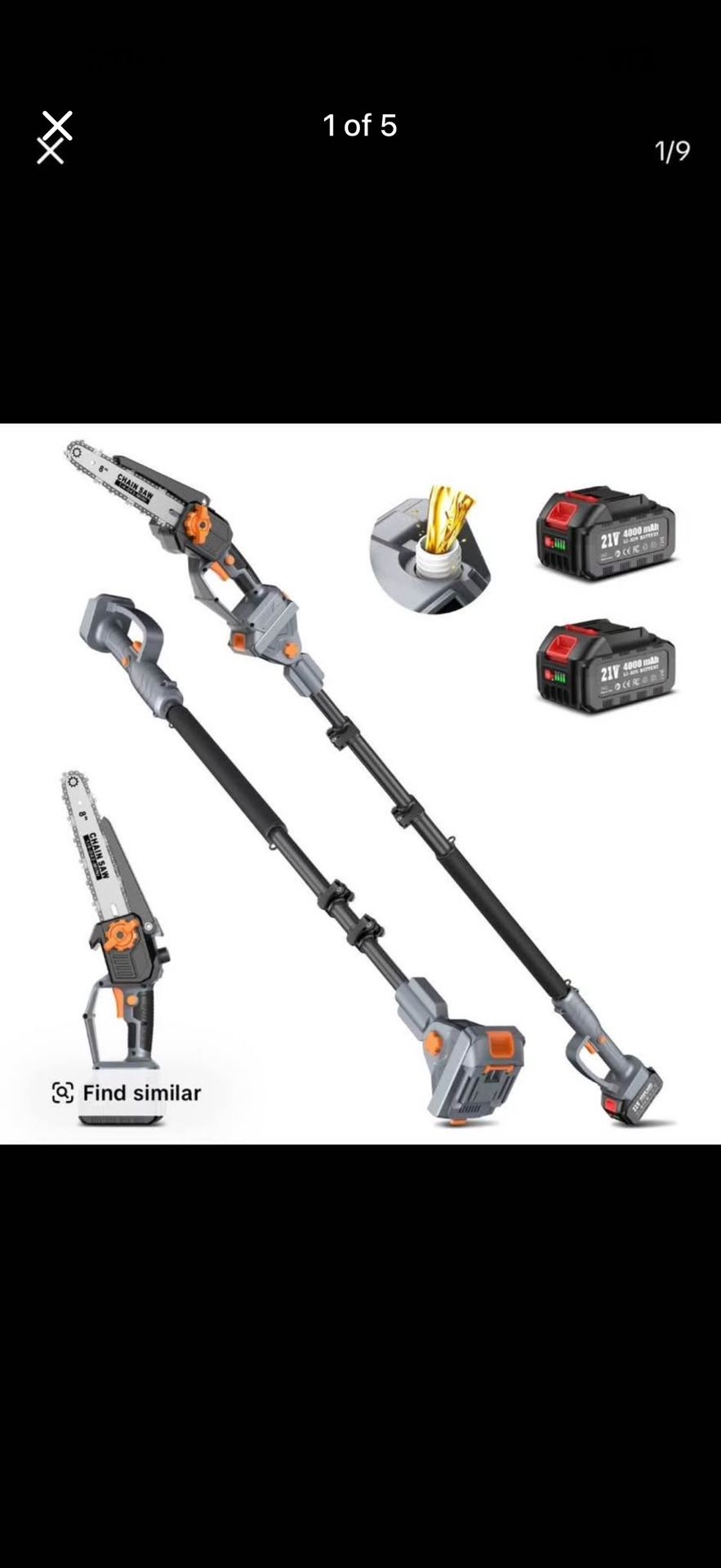 Cordless Pole Saw And Mini Chainsaw