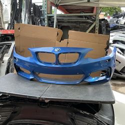 2014 - 2017 BMW 2-SERIES F22 M SPORT - FRONT BUMPER COVER OEM