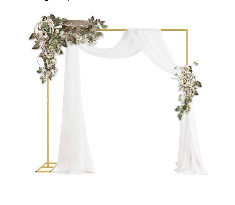 6.5 Ft Backdrop Stand With Flowers