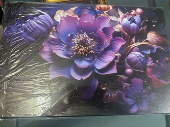 12x18 purple flower canvas wall art