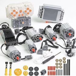 40Pcs Power Function Kit Set Motor Battery Bluetooth-Remote-Control Receiver Train Adjustable Speed Motor Parts