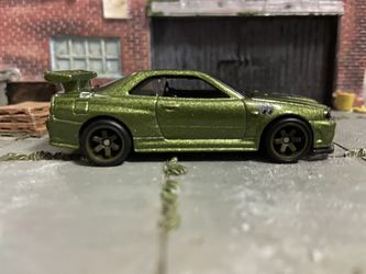 HotWheels Nissan GT-R Skyline R-34 Real Riders Rubber Tires