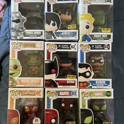 Funkos for sale! Spiderman, Fallout, DC, SAO