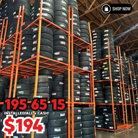 New All 4 Tires 195 64 15 $194