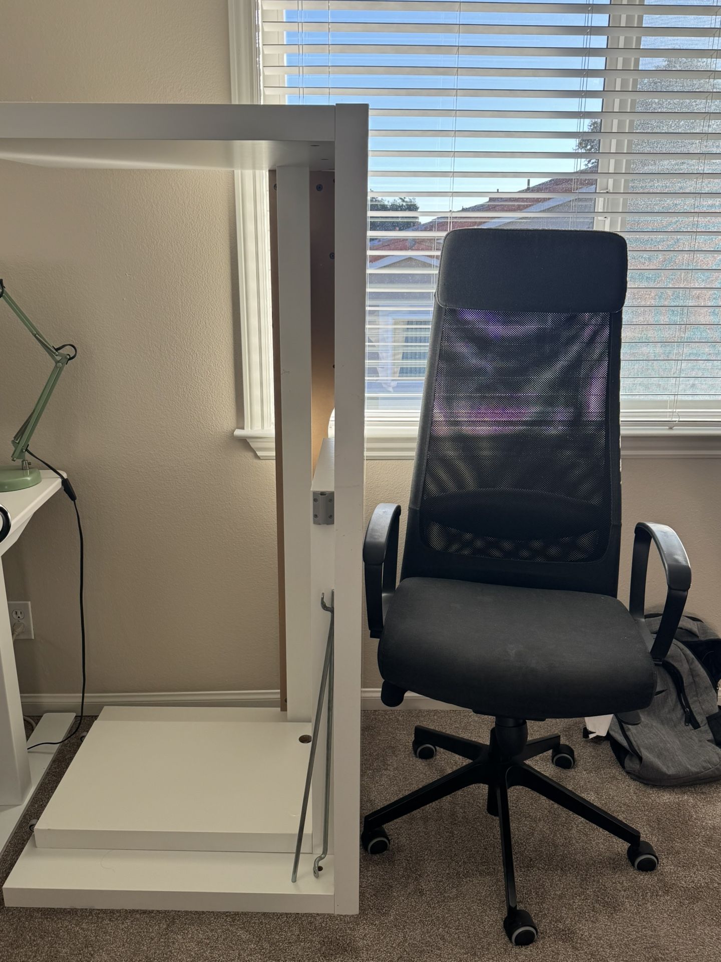 L Shaped Table And A Chair