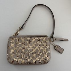 Coach Sequin Wristlet  