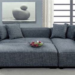 L Shape Sectional With Ottoman Included 