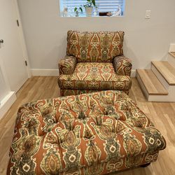 Oversized Chair & Ottoman