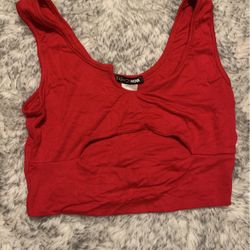 Red Crop Top