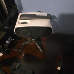 Projector With Screen ( Screen Is A Little Worn, But Can Be Hung & Work Nicely.)