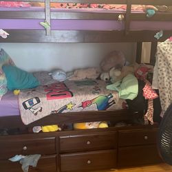 Wooden Twin Bunk Bed 