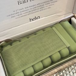 Bala Bangles - Set of 2 1lb each | Adjustable Wearable Wrist & Ankle Weights | Yoga, Dance, Barre, Pilates, Cardio, Aerobics, Walking 