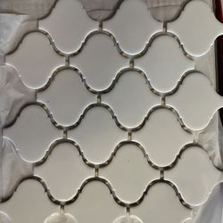 Bright White Mosaic Tile 