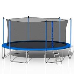 Trampoline And Swing Set 