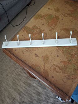 27x3 6 hook coat rack