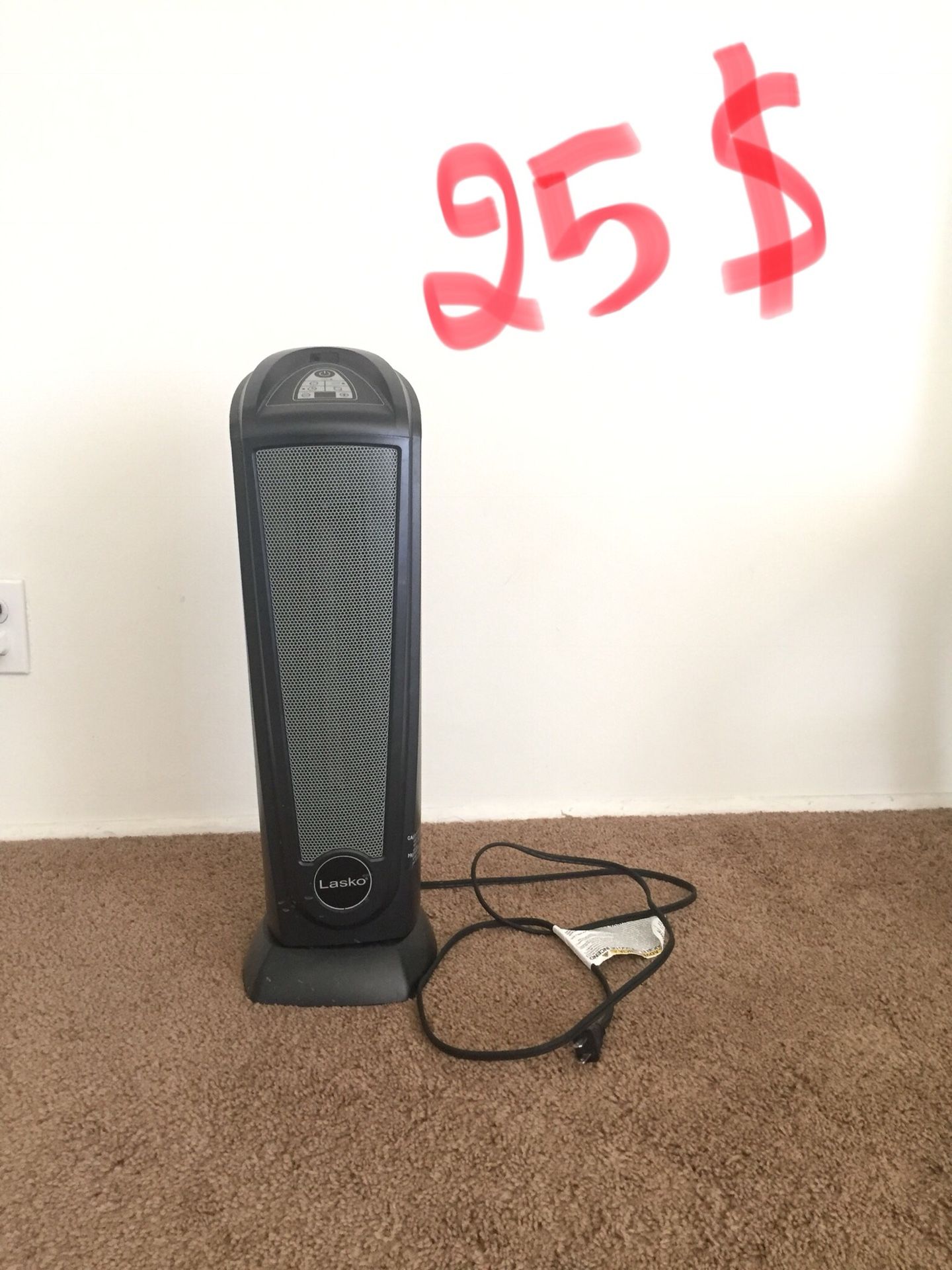 Lasko Elite CT22415 Ceramic Auto thermostat 1500 tower heater