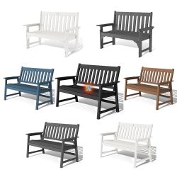 Outdoor Patio Loveseat Bench