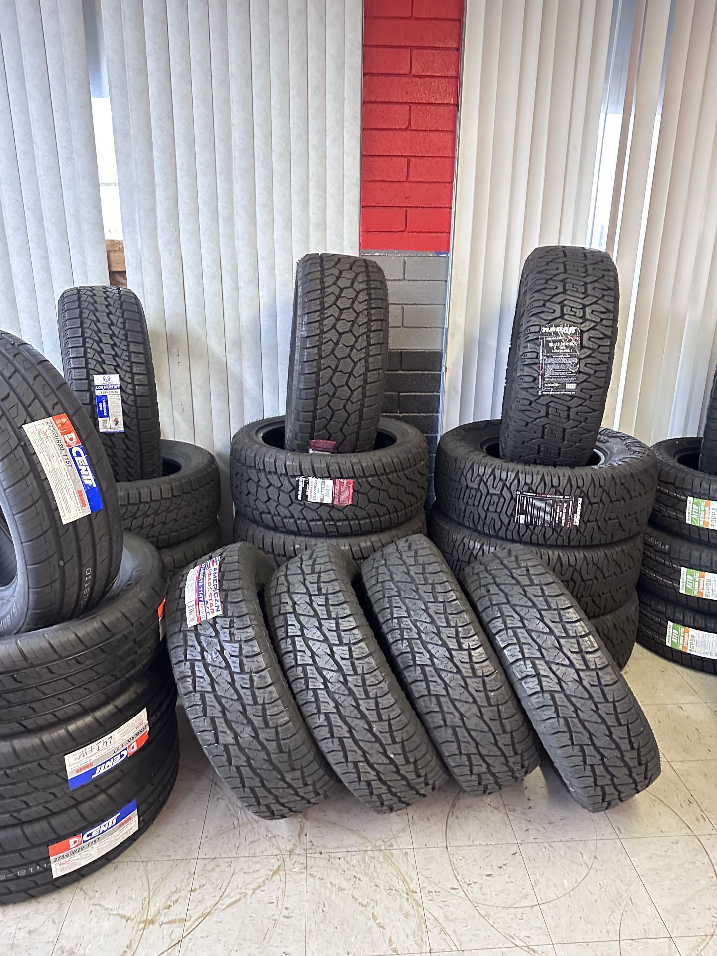 275-55R20 brand new tires at on sale