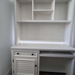 Wood Desk, Hutch, Drawer/Cabinet 
