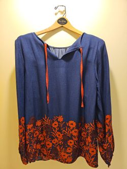 Hatley River Blouse-Wild Flowers Women's Sz. Small Petite 