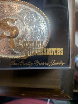 Montana silversmiths belt buckle