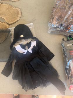 Baby Wednesday Addams Halloween Costume
