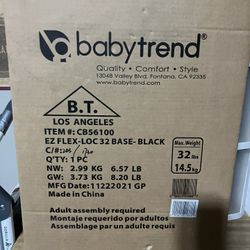Infant Car seat Base: Babytrend Ez Flex-loc Base; Black