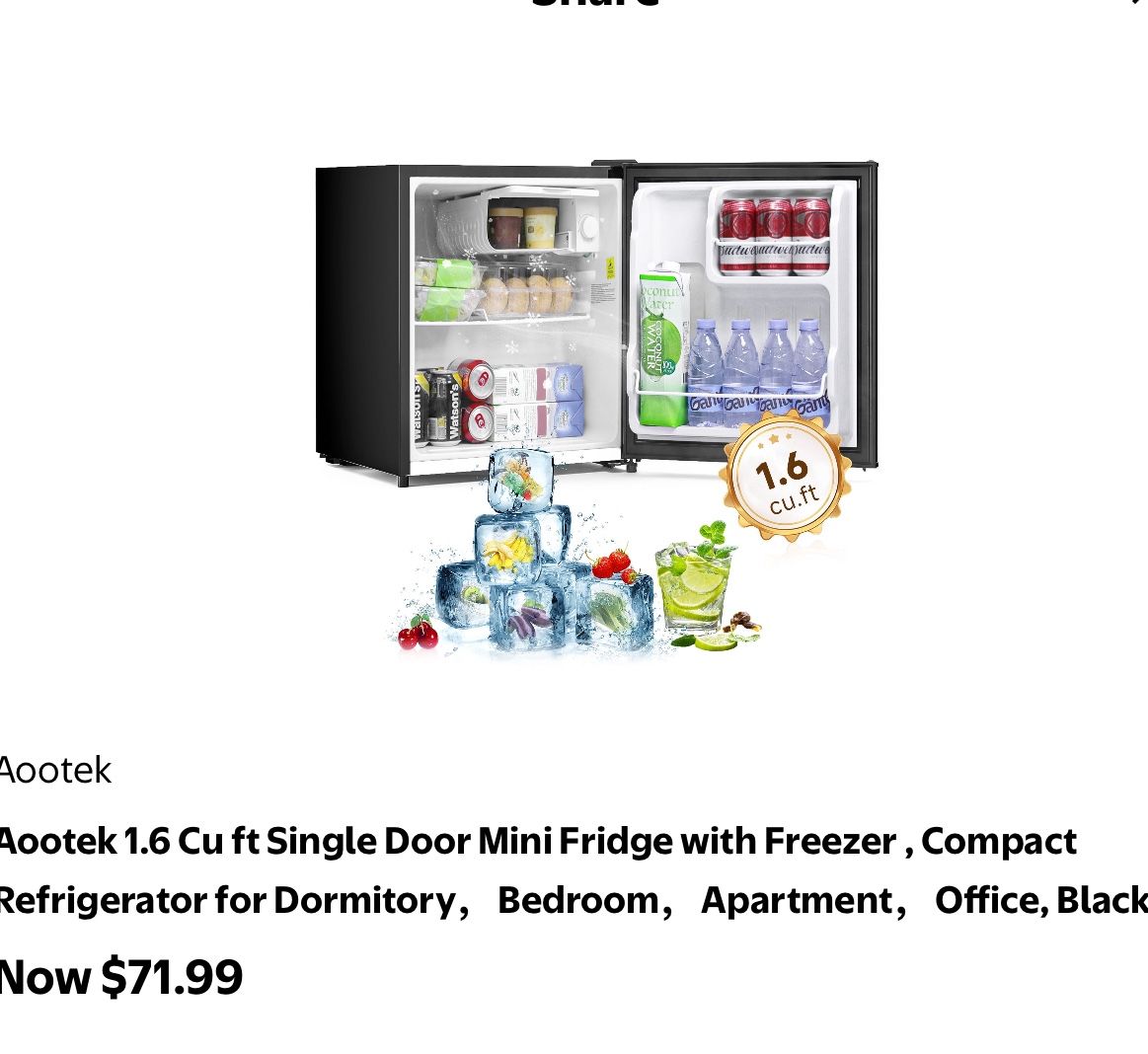 Mini fridge with Freezer