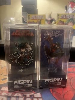 Deku & Spider-Man Figpin
