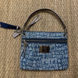 Coach Y2K Vintage Denim Poppy Purse 