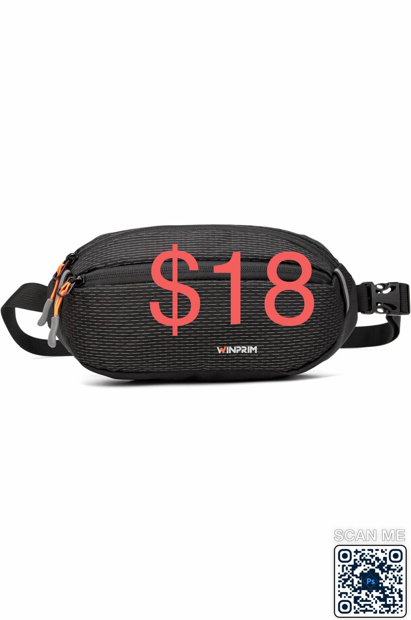 Fanny Pack for Men Women 1.5L Hiking Waist Pack Water Resistant Belt Bum bag Hip Pouch for Travel Walking Running Hiking Cycling,Easy Carry Any Phone,