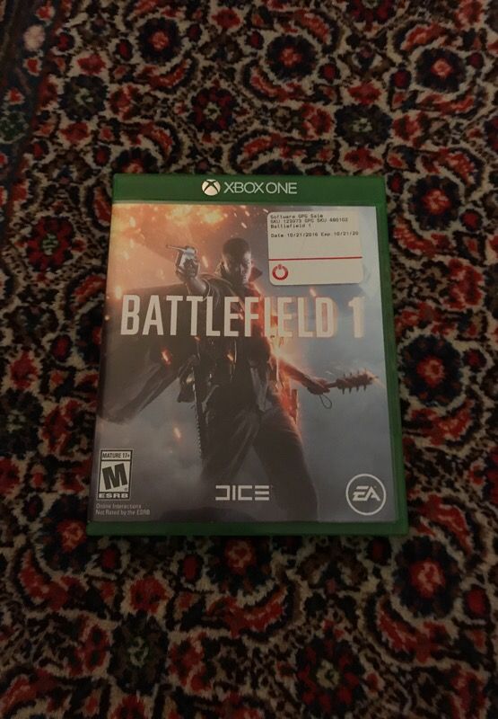 Battlefield 1 disc and box with warranty