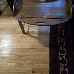 English mahogany butlers tray table