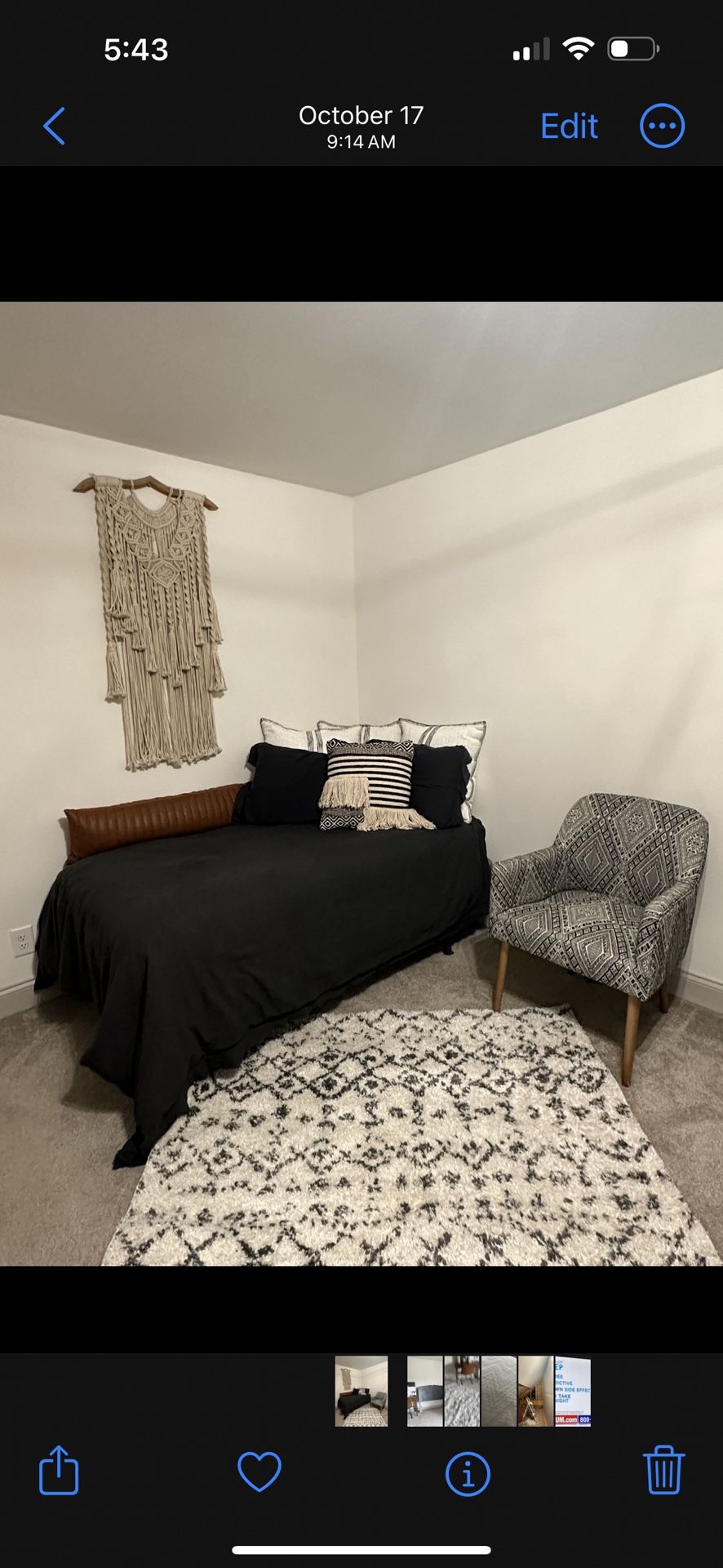 BED-TWIN SIZE SET -$120