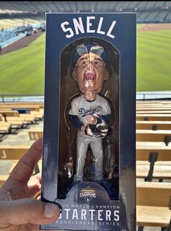Snell LA Dodgers 2025 World Champions Bobblehead